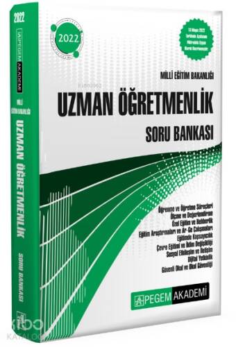 2022 Milli Eğitim Bakanlığı Uzman Öğretmenlik Soru Bankası - 1