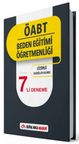 2022 ÖABT Beden Eğitimi Öğretmenliği Çözümlü 7li Deneme Dijital Hoca Akademi - 1