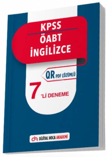 2022 ÖABT İngilizce Öğretmenliği QR Çözümlü 7 Deneme Dijital Hoca Akademi - 1