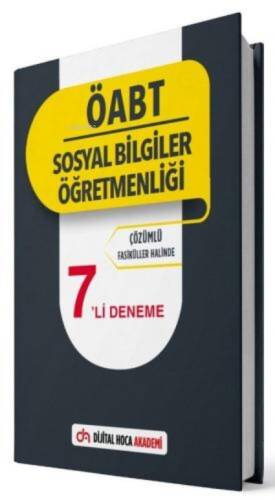 2022 ÖABT Sosyal Bilgiler Öğretmenliği Çözümlü 7'li Deneme Dijital Hoca Akademi - 1