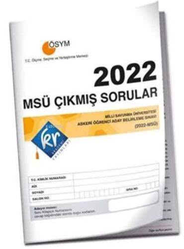 2022 TYT – AYT - MSÜ Çıkmış Sorular Tıpkı Basım Kitapçığı - 1