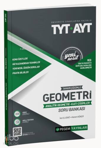 2022 TYT-AYT Tamamı Çözümlü Geometri ( Analitik Geometri-Katı Cisimler ) Soru Bankası;Üniversite Sınavlarını Hazırlık - 1