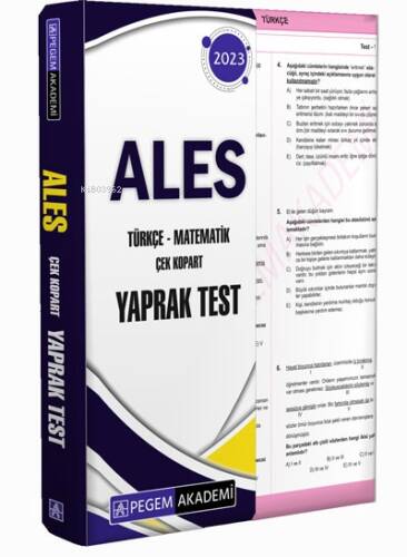 2023 ALES Çek Kopart Yaprak Test - 1