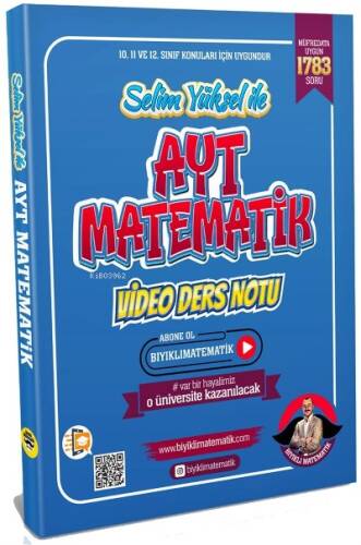 2023 AYT Matematik Video Ders Notları Bıyıklı Matematik Yayınları - 1