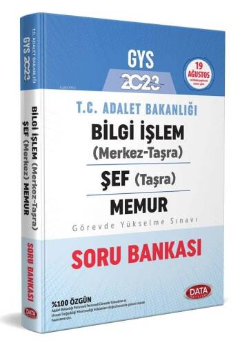 2023 GYS Adalet Bakanlığı Bilgi İşlem (Merkez-Taşra) Şef (Taşra) Memur Soru Bankası - 1