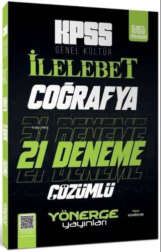 2023 KPSS Coğrafya İlelebet 21 Deneme Dijital Çözümlü - 1