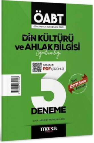 2023 ÖABT Din Kültürü ve Ahlak Bilgisi Öğretmenliği Tamamı Çözümlü 3 Deneme Marka Yayınları - 1