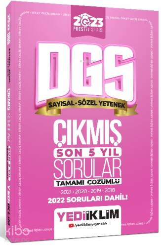 2023 Prestij Serisi DGS Tamamı Çözümlü Son 5 Yıl Çıkmış Sorular - 1