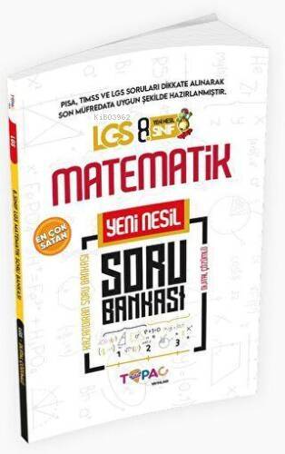 2024 8.Sınıf YENİ SİSTEM LGS Topaç Yayınları Matematik 1.Dönem Dijital Çözümlü Soru Bankası - 1