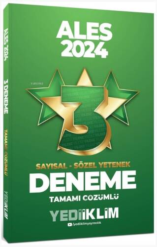 2024 Ales Sayısal - Sözel Yetenek Tamamı Çözümlü 3 Yıldız Deneme - 1