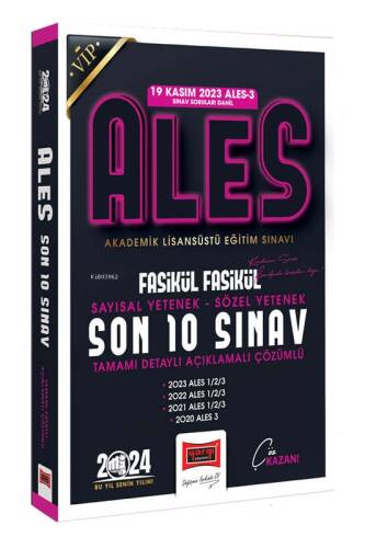 2024 ALES Son 10 Sınav Fasikül Fasikül Çıkmış Sorular (19 Kasım 2023 ALES-3 Dahil) - 1