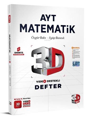 2024 AYT 3D Matematik Video Destekli Defter - 1