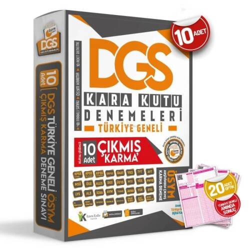 2024 DGS Sayısal-Sözel-TM ÖSYM Çıkmış Karma Kara Kutu Türkiye Geneli D. Çözümlü 10lu Deneme PAKETİ - 1