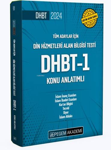 2024 Din Hizmetleri Alan Bilgisi Testi DHBT-1 Konu Anlatımlı - 1