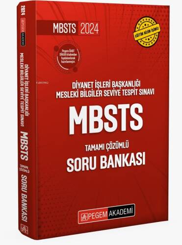 2024 Diyanet İşleri Başkanlığı Mesleki Bilgiler Seviye Tespit Sınavı MBSTS Tamamı Çözümlü Soru Bankası - 1