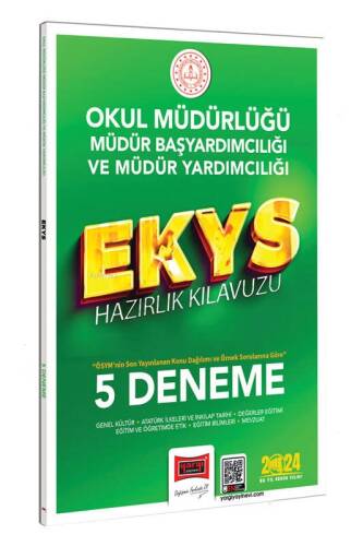 2024 EKYS Okul Müdürlüğü - Müdür Başyardımcılığı ve Müdür Yardımcılığı Tamamı Çözümlü 5 Deneme - 1