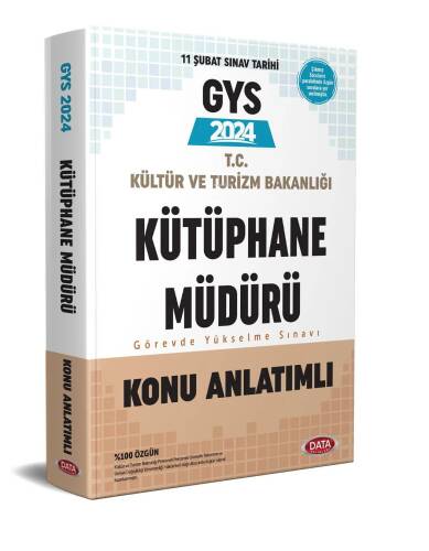 2024 GYS T.C Kültür Ve Turizm Bakanlığı Kütüphane Müdürü Görevde Yükselme Sınavı Konu Anlatımlı - 1