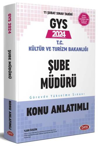 2024 GYS T.C Kültür Ve Turizm Bakanlığı Şube Müdürü Görevde Yükselme Sınavı Konu Anlatımlı - 1