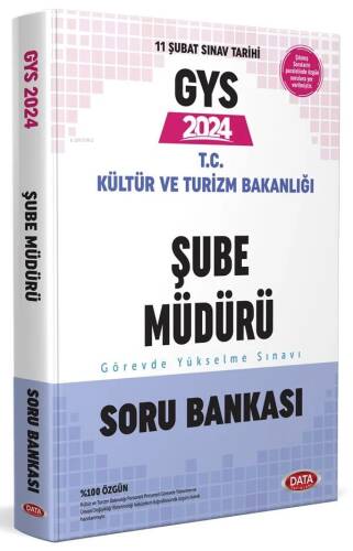 2024 GYS T.C Kültür Ve Turizm Bakanlığı Şube Müdürü Görevde Yükselme Sınavı Soru Bankası - 1