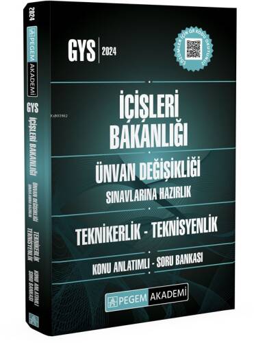 2024 İçişleri Bakanlığı Unvan Değişikliği Sınavı Teknikerlik-Teknisyenlik Konu Anlatımlı Soru Bankası - 1