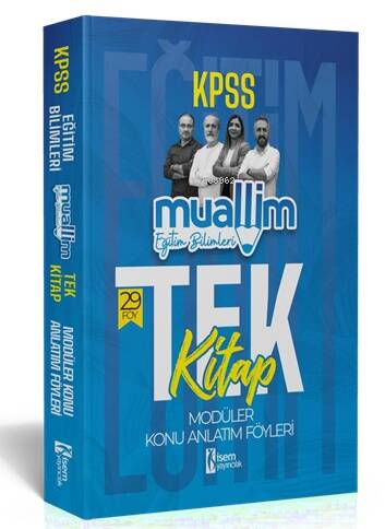 2024 İsem Kpss Muallim Eğitim Bilimleri Tek Kitap Modüler Konu Anlatım Föyleri - 1