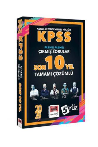 2024 KPSS 5Yüz GK-GY Çözümlü Fasikül Fasikül Çıkmış Sorular Son 10 Yıl - 1