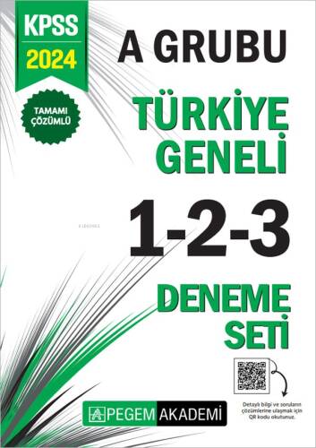 2024 KPSS A Grubu Tamamı Çözümlü Türkiye Geneli 1-2-3 (3'lü Deneme Seti) - 1