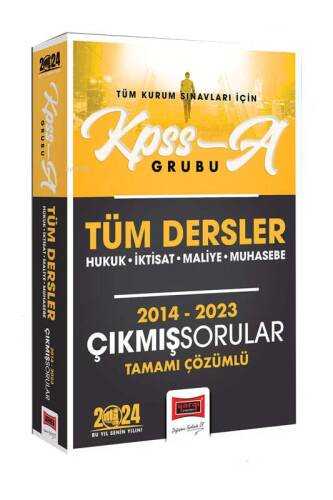 2024 KPSS A Grubu Tüm Dersler Hukuk-İktisat-Maliye-Muhasebe Tamamı Çözümlü Çıkmış Sorular - 1