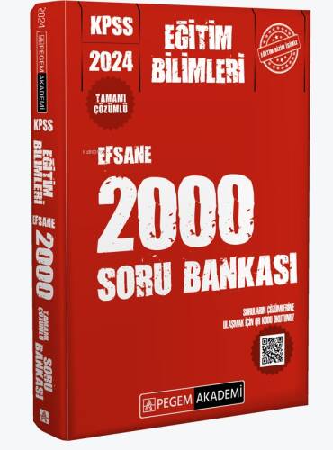 2024 KPSS Eğitim Bilimleri Çözümlü Efsane 2000 Soru Bankası - 1