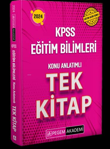 2024 KPSS Eğitim Bilimleri Konu Anlatımlı Tek Kitap - 1