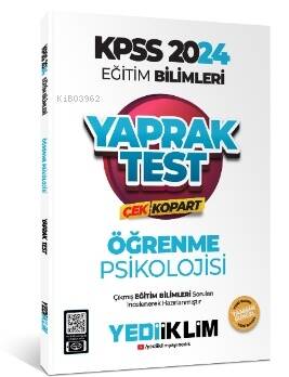 2024 KPSS Eğitim Bilimleri Öğrenme Psikolojisi Çek Kopart Yaprak Test - 1