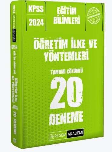 2024 KPSS Eğitim Bilimleri Öğretim İlke ve Yöntemleri 20 Deneme - 1