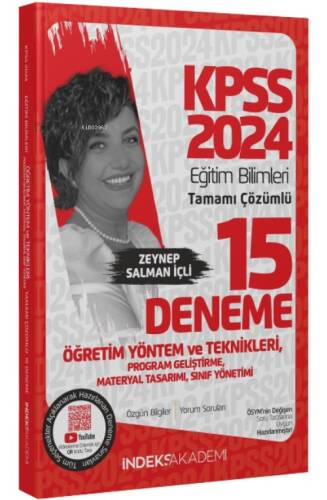 2024 KPSS Eğitim Bilimleri Öğretim Yöntem Teknikleri Program Geliştirme 15 Deneme Çözümlü - 1