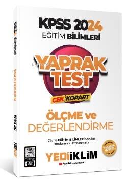 2024 KPSS Eğitim Bilimleri Ölçe ve Değerlendirme Çek Kopart Yaprak Test - 1