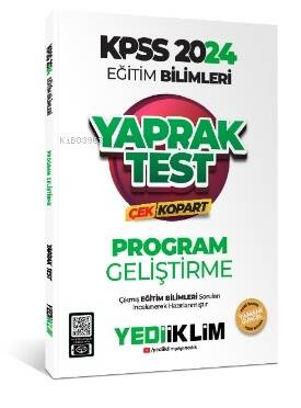 2024 KPSS Eğitim Bilimleri Program Geliştirme Çek Kopart Yaprak Test - 1