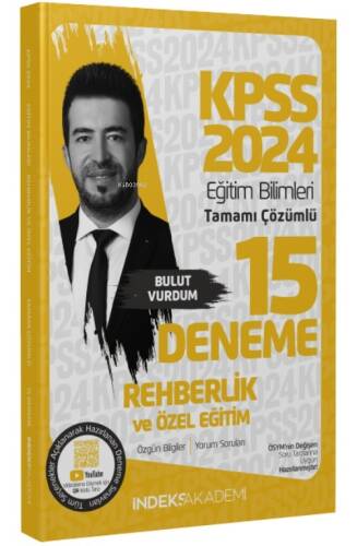 2024 KPSS Eğitim Bilimleri Rehberlik ve Özel Eğitim 15 Deneme Çözümlü - 1