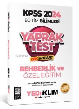 2024 KPSS Eğitim Bilimleri Rehberlik ve Özel Eğitim Çek Kopart Yaprak Test - 1