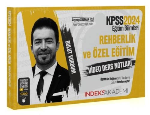 2024 KPSS Eğitim Bilimleri Rehberlik ve Özel Eğitim Video Ders Notları - Bulut Vurdum İndeks Akademi Yayıncılık - 1