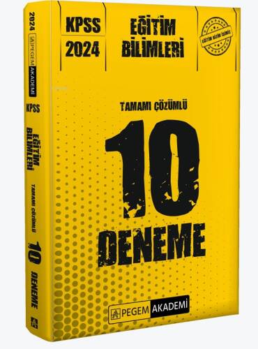 2024 KPSS Eğitim Bilimleri Tamamı Çözümlü 10 Deneme - 1