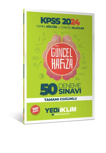 2024 KPSS Genel Kültür Güncel Olaylar Tamamı Çözümlü 50 Deneme 300 Soru - 1