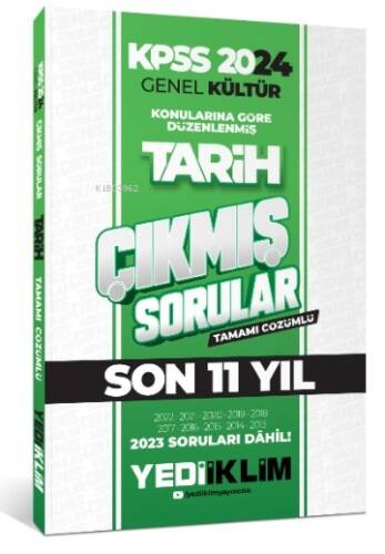 2024 KPSS Genel Kültür Lisans Tarih Konularına Göre Tamamı Çözümlü Çıkmış Sorular - 1