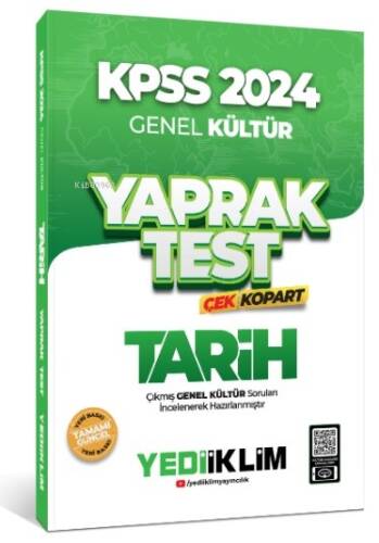 2024 KPSS Genel Kültür Tarih Çek Kopart Yaprak Test - 1