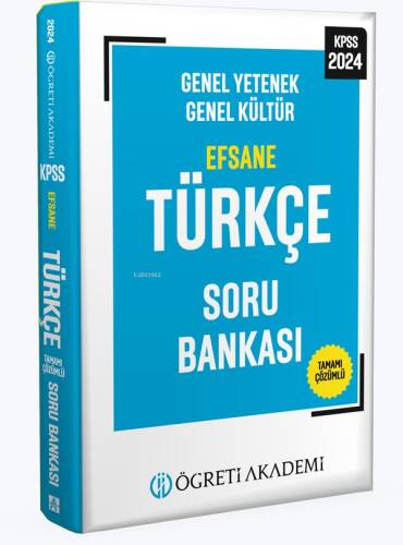 2024 KPSS Genel Yetenek Genel Kültür Efsane Türkçe Soru Bankası - 1