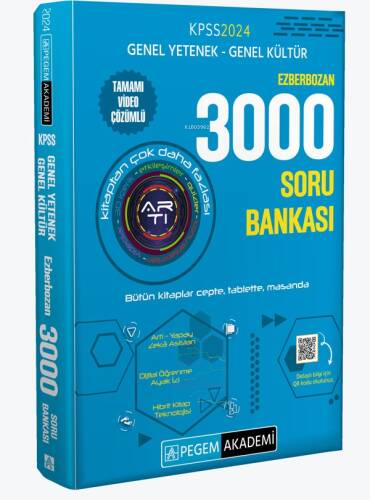 2024 KPSS Genel Yetenek Genel Kültür Ezberbozan 3000 Soru Bankası - 1