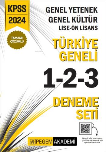 2024 KPSS Genel Yetenek Genel Kültür Lise-Ön Lisans Tamamı Çözümlü Türkiye Geneli Tamamı Çözümlü 1-2 - 1