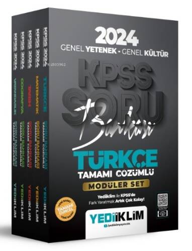 2024 KPSS Genel Yetenek Genel Kültür Modüler Set Soru Bankası - 1