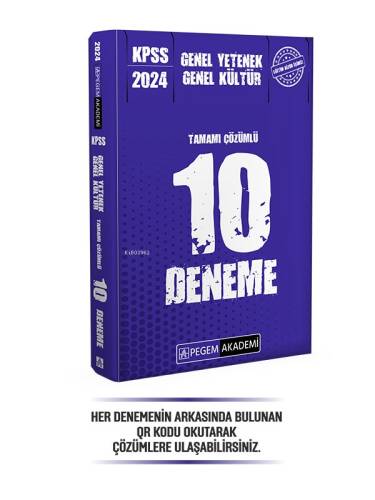 2024 KPSS Genel Yetenek Genel Kültür Tamamı Çözümlü 10 Deneme % 40 İndirim - 1