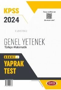 2024 KPSS Genel Yetenek Yaprak Test - 1