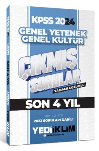 2024 KPSS Lisans Genel Yetenek Genel Kültür Son 4 Yıl Tamamı Çözümlü Çıkmış Sorular - 1