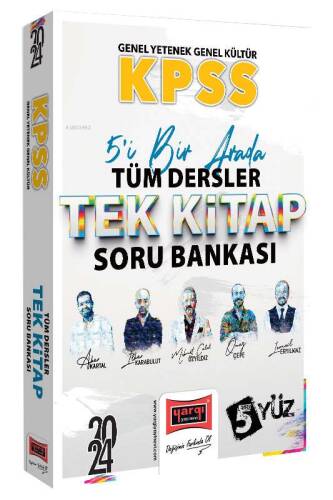 2024 KPSS Lisans GK-GY 5Yüz Ekibi Tüm Dersler Tek Kitap Soru Bankası - 1